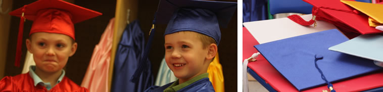 Graduation Caps and Gowns for Kindergarten DayCare and Preschool ...